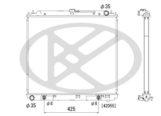Motora dzesēsanas radiators - PL021966