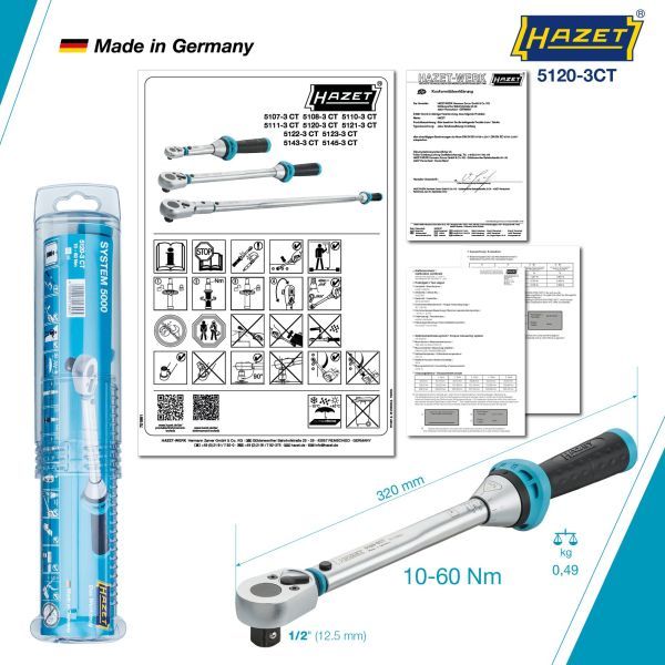 Griezes momenta mērīšanas instrumenti - 5120-3CT