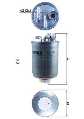Degvielas filtrs - KL 410D