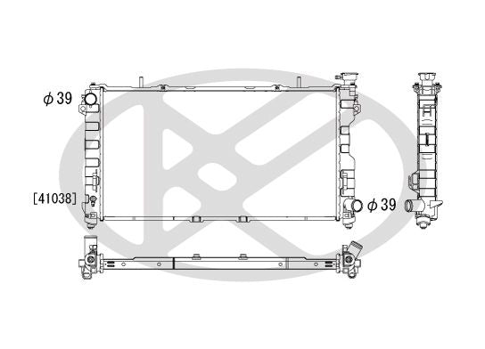 Motora dzesēsanas radiators - PL331839
