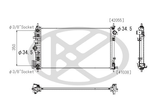 Motora dzesēsanas radiators - PL312573