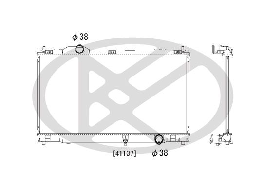 Motora dzesēsanas radiators - PL011937