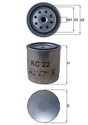Degvielas filtrs - KC 22