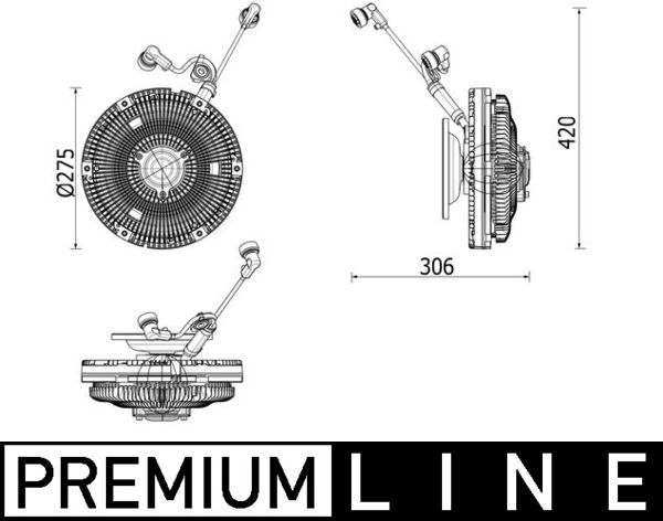 Kytkin, jäähdytystuuletin - CFC 259 000P
