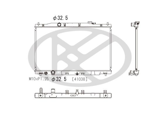 Motora dzesēsanas radiators - PL082711