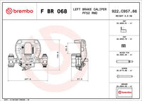 Bremžu suports - F BR 068