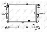 Motora dzesēsanas radiators - 58973A