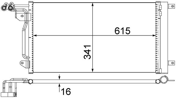 Lauhdutin, ilmastointilaite - AC 566 000S