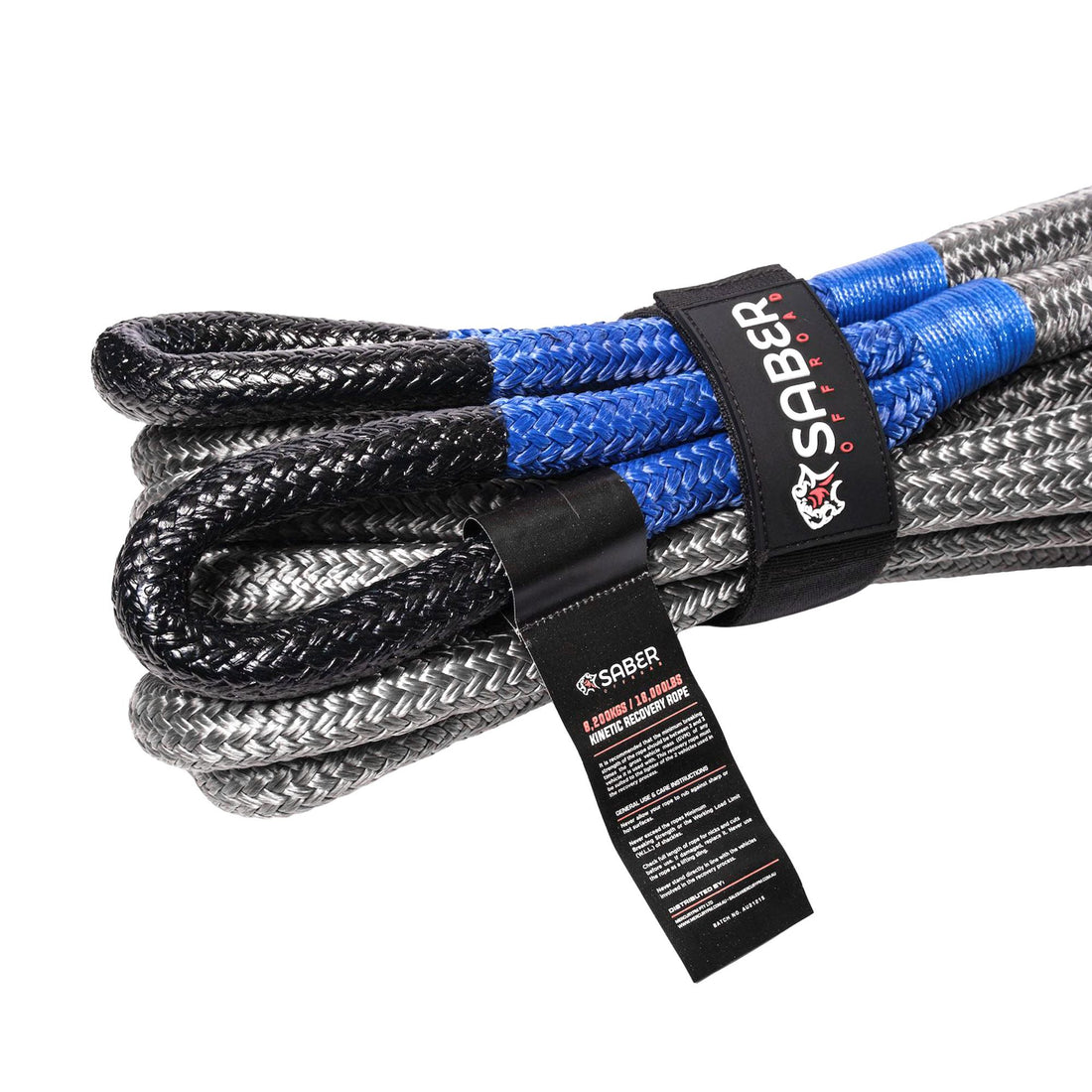 Saber 8,200kg Heavy Duty Kinetic Recovery Rope - SBR-8KRR