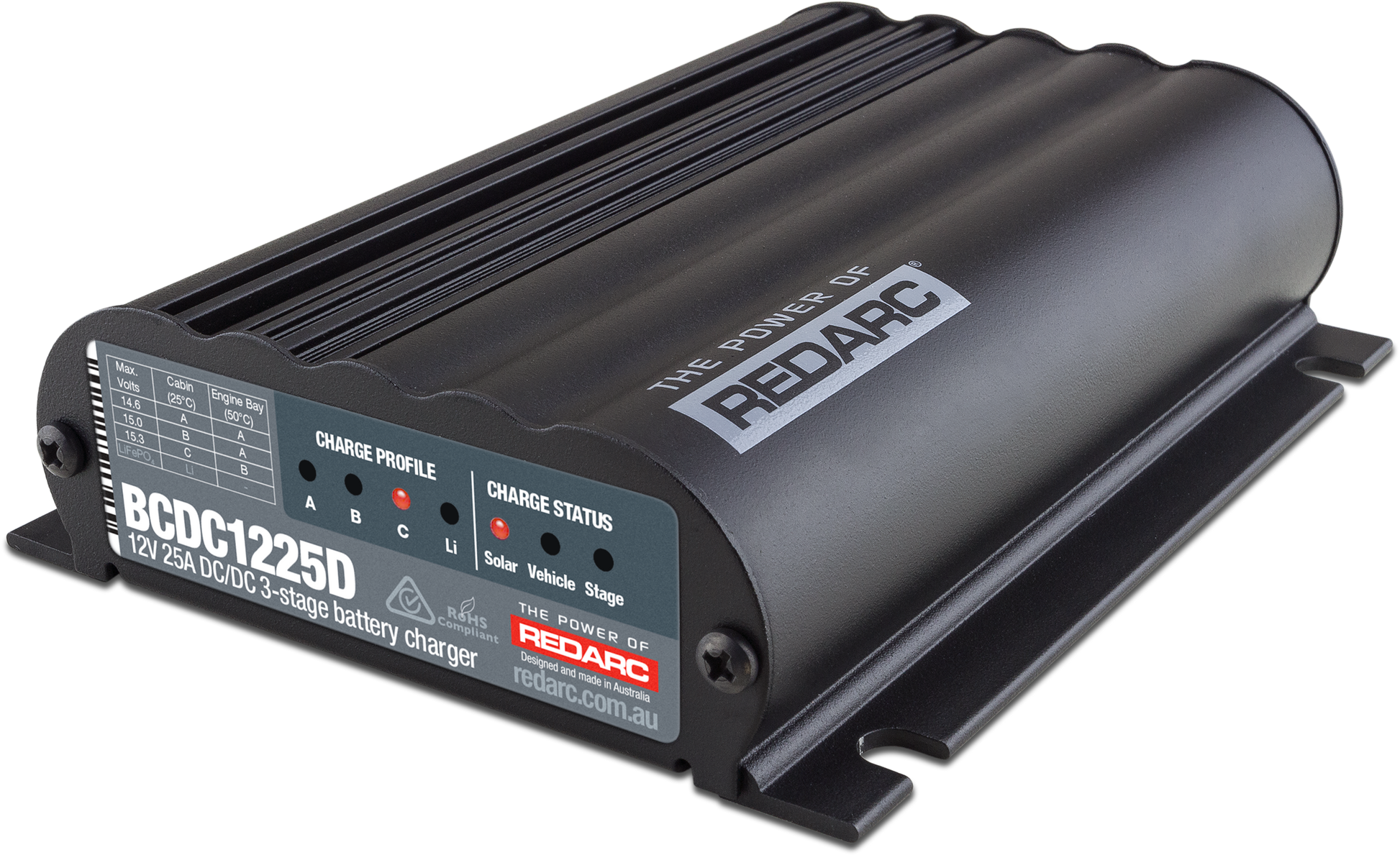 12V 25A DC-DC 3 Stage Battery Charger (with MPPT Solar) - BCDC1225D