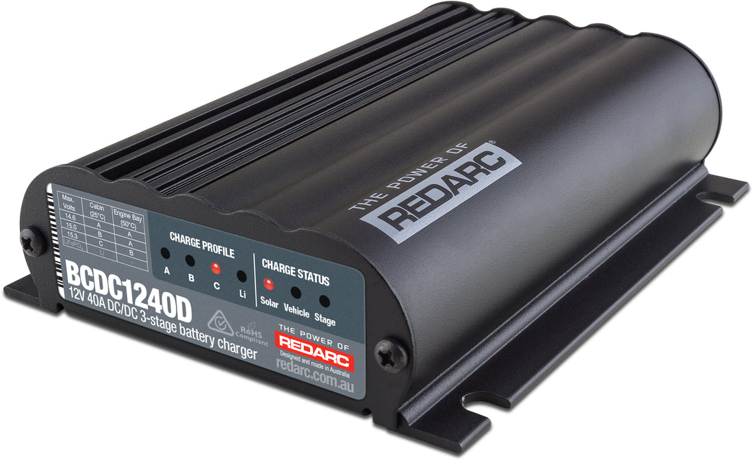 12V 40A DC-DC 3 Stage Battery Charger (with MPPT Solar) - BCDC1240D