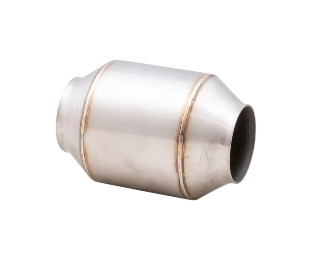 2.5" Short Body Metallic High-Flow Racing Catalytic Converter (100cell) - Round - CAT09-250(100)