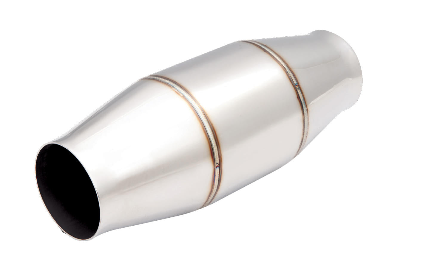 2.5" Metallic High-Flow Racing Catalytic Converter (100 Cell) - Round - CAT10-250(100)