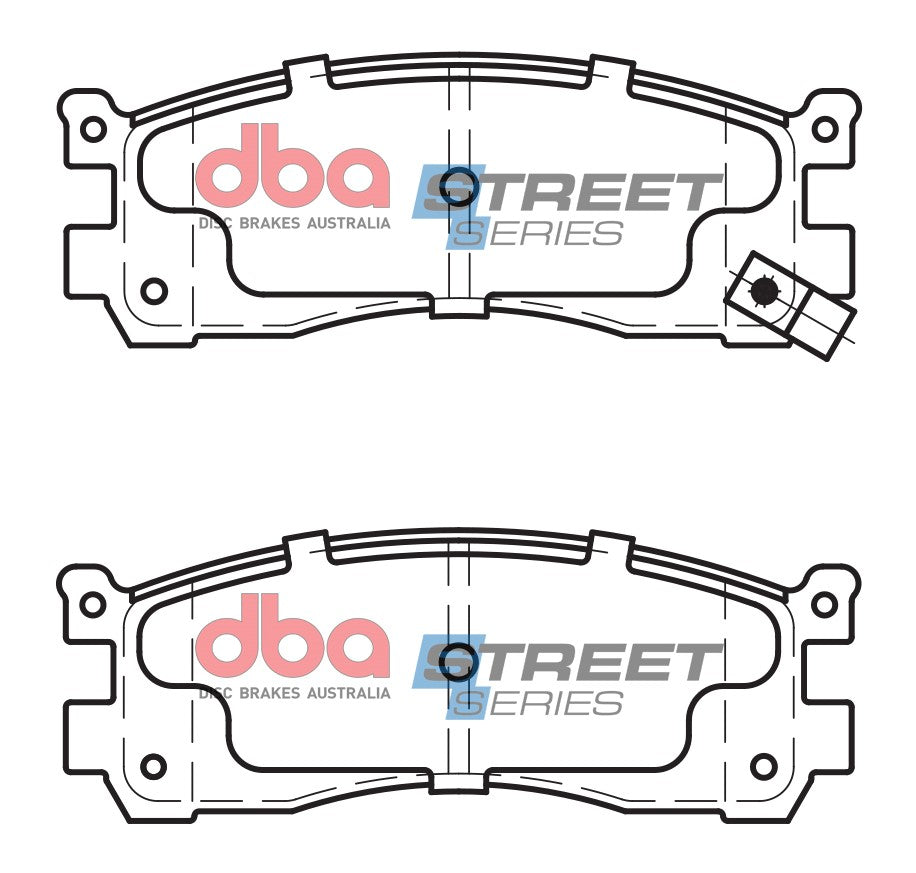 Brake Pads Street Series Ceramic | Rear Axle - DB1222SS