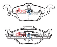Brake Pads Street Series Ceramic | Front Axle - DB1424SS