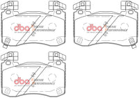 Brake Kit - 4000 Series T3 Slotted & Xtreme Performance Brake Pads (2x DBA43342S + DB15003XP) - DBA43342S-15003XP