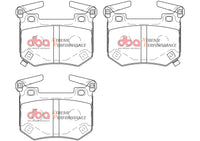 Brake Kit - 4000 Series T3 Slotted & Xtreme Performance Brake Pads (2x DBA43343S + DB15004XP) - DBA43343S-15004XP
