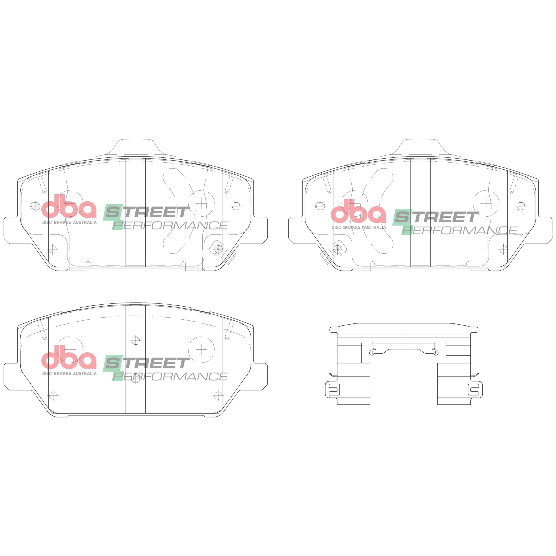 Brake Pads Street Performance | Front Axle - DB15012SP