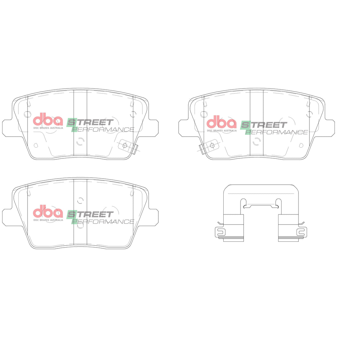 Brake Pads Street Performance | Rear Axle - DB15013SP