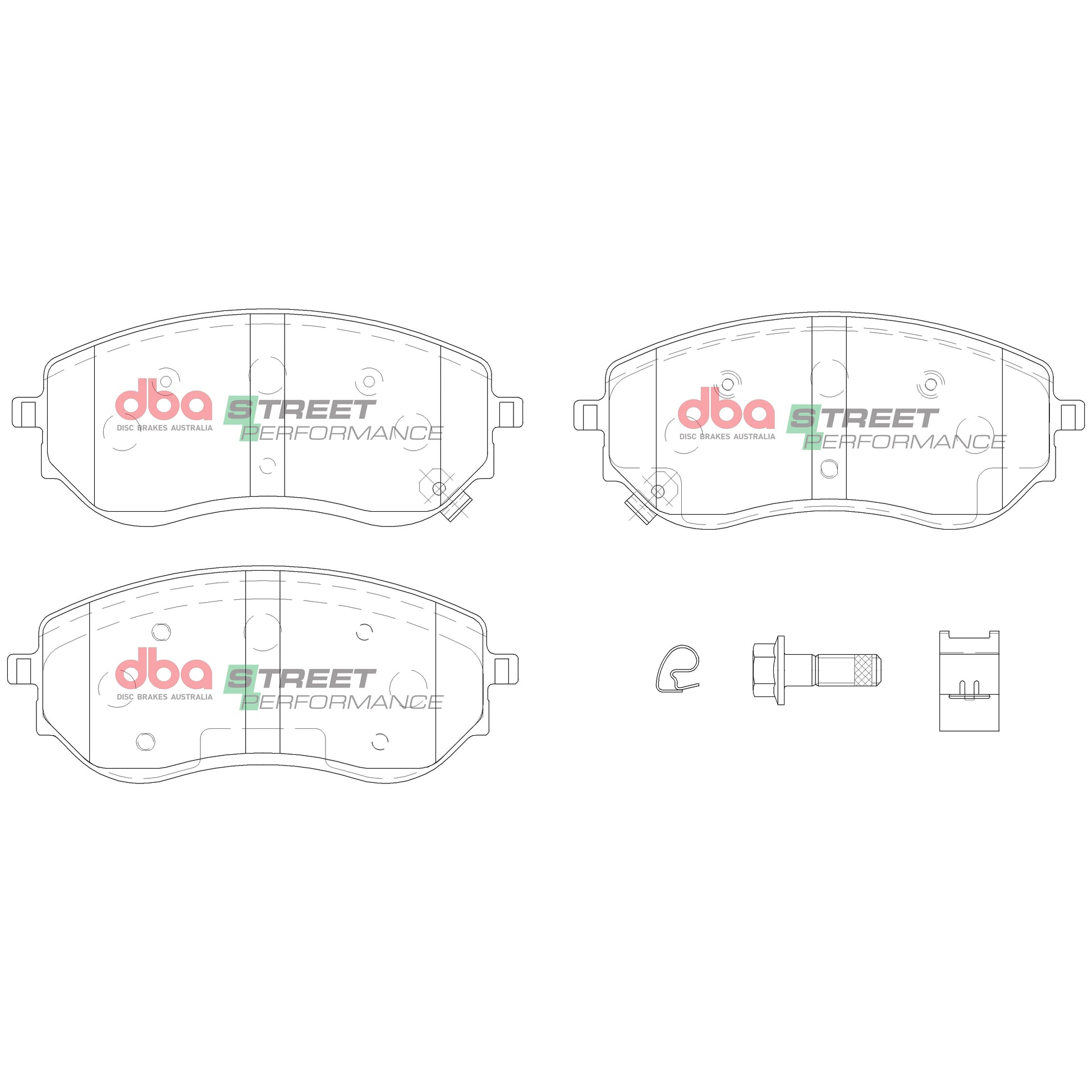 Brake Pads Street Performance | Front Axle - DB15014SP