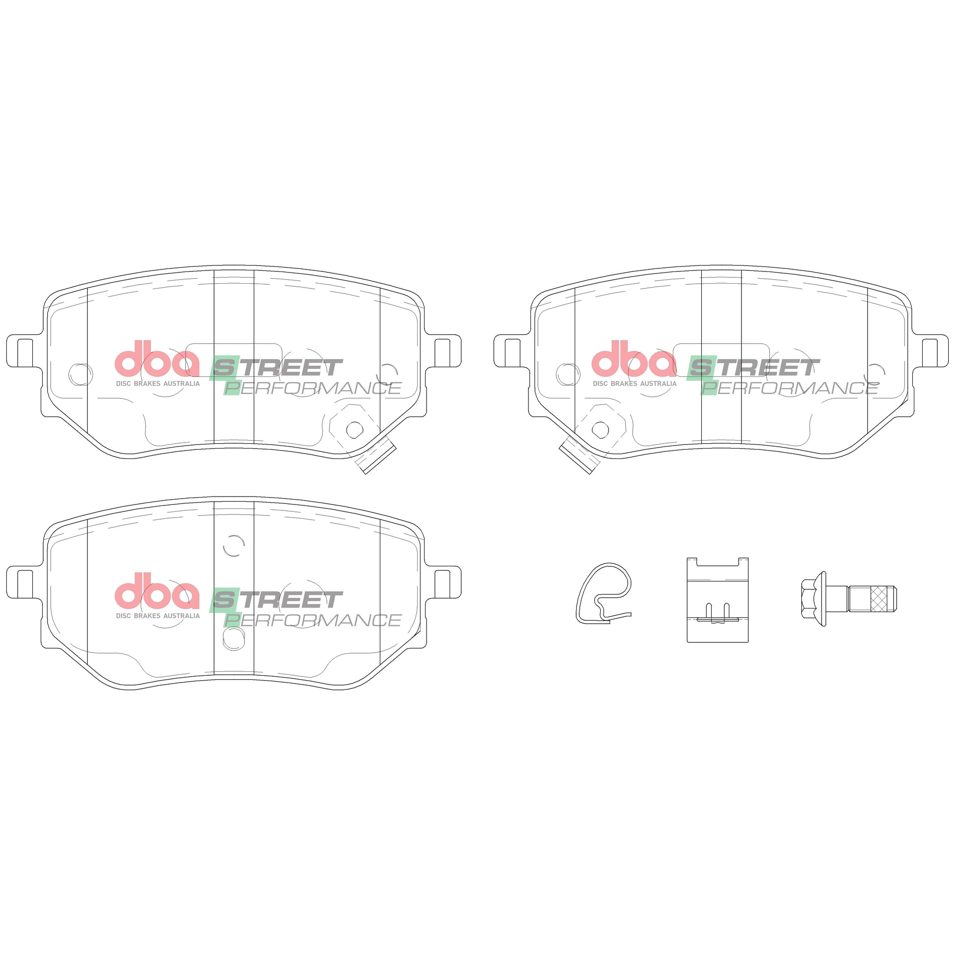 Brake Pads Street Performance | Rear Axle - DB15015SP