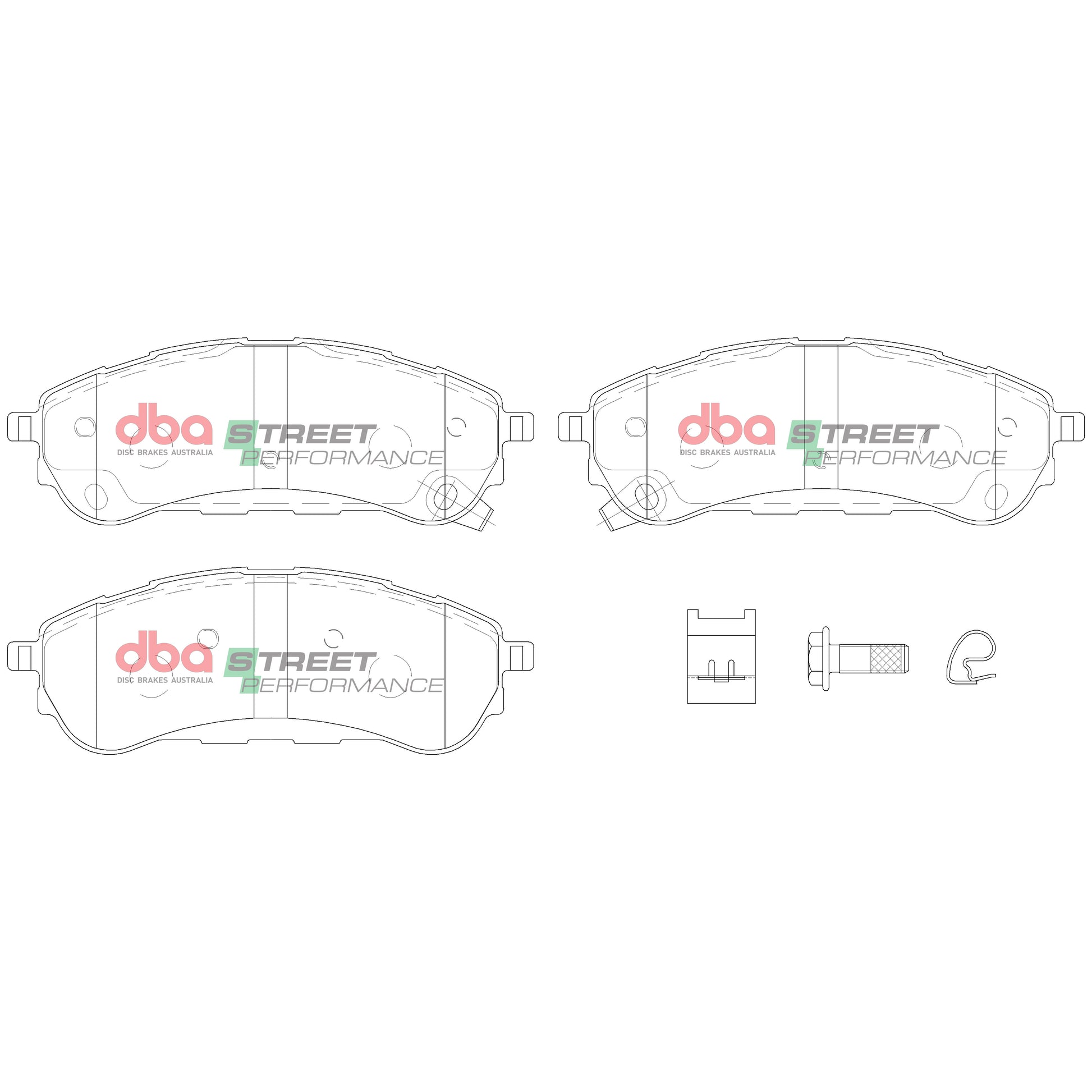 Brake Pads Street Performance | Rear Axle - DB15016SP