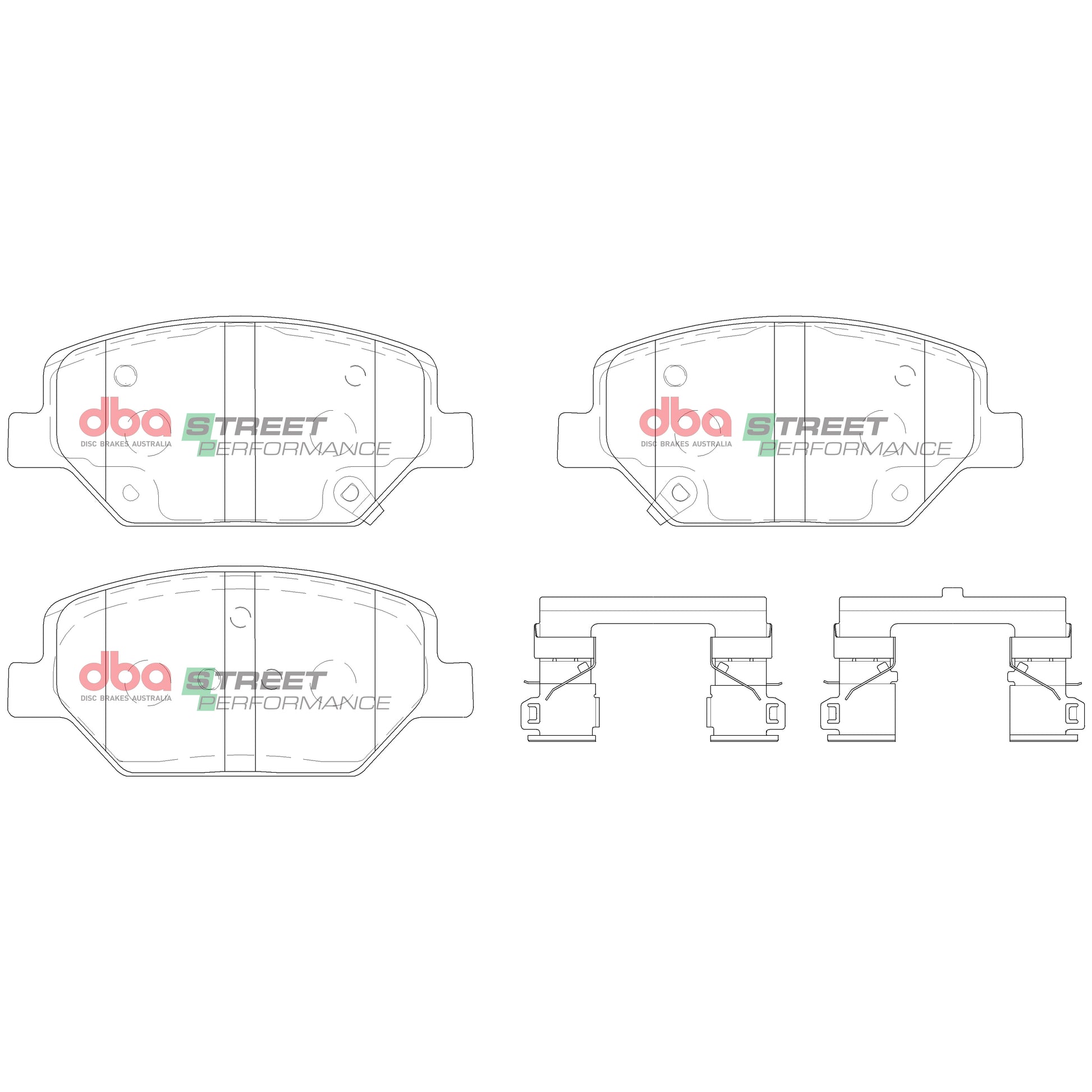 Brake Pads Street Performance | Front Axle - DB15017SP