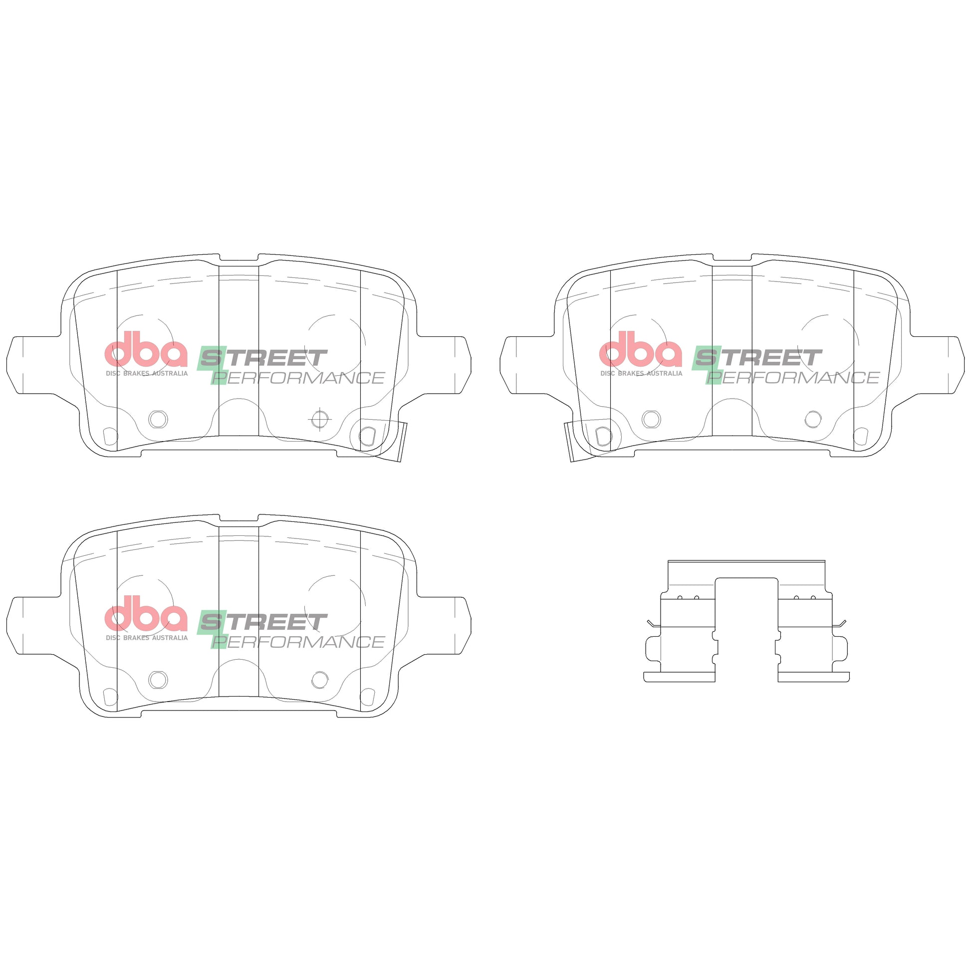 Brake Pads Street Performance | Rear Axle - DB15018SP