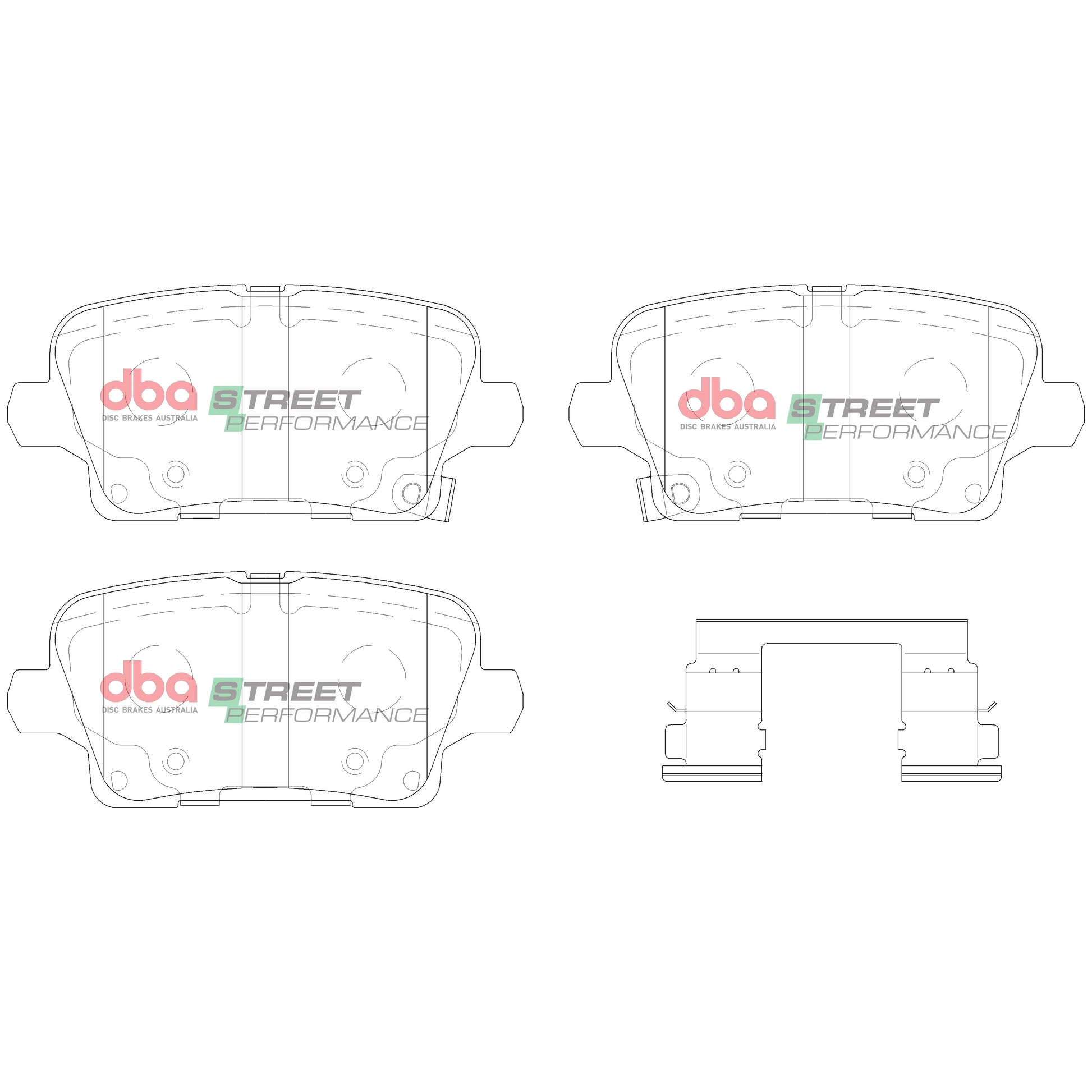 Brake Pads Street Performance | Rear Axle - DB15019SP