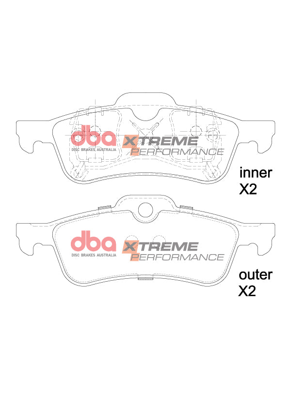 Brake Pads Xtreme Performance | Rear Axle - DB1501XP