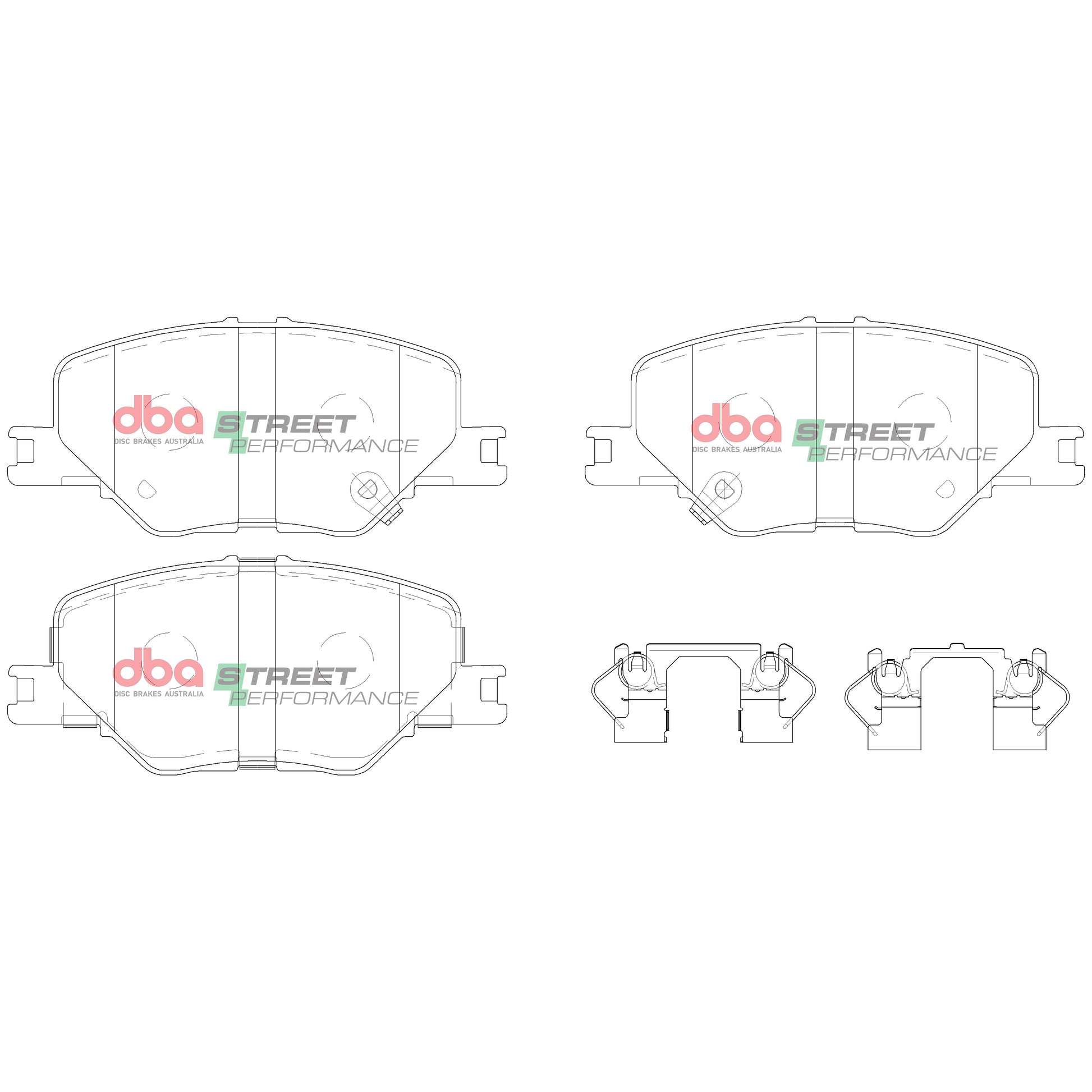 Brake Pads Street Performance | Front Axle - DB15020SP