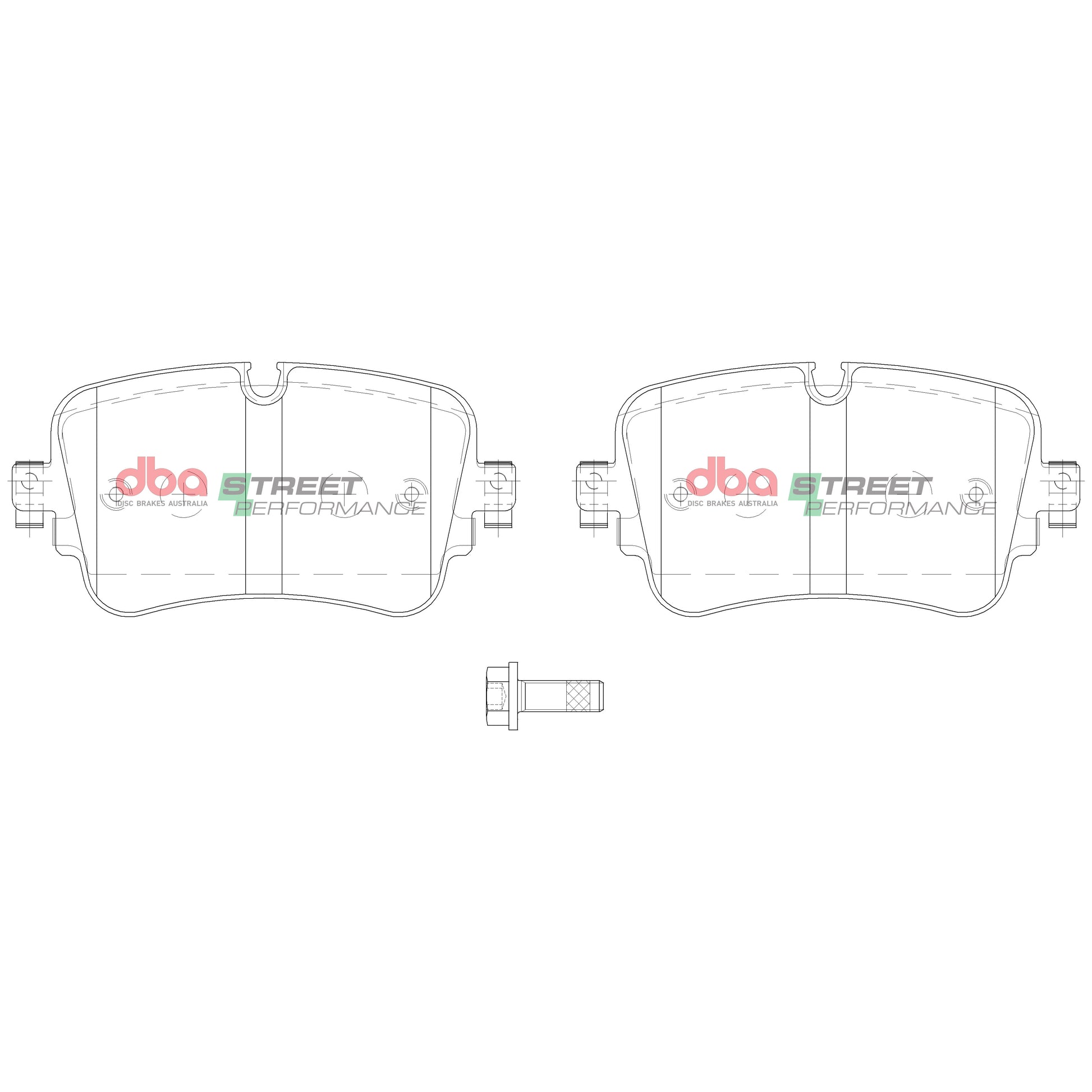 Brake Pads Street Performance | Rear Axle - DB15031SP