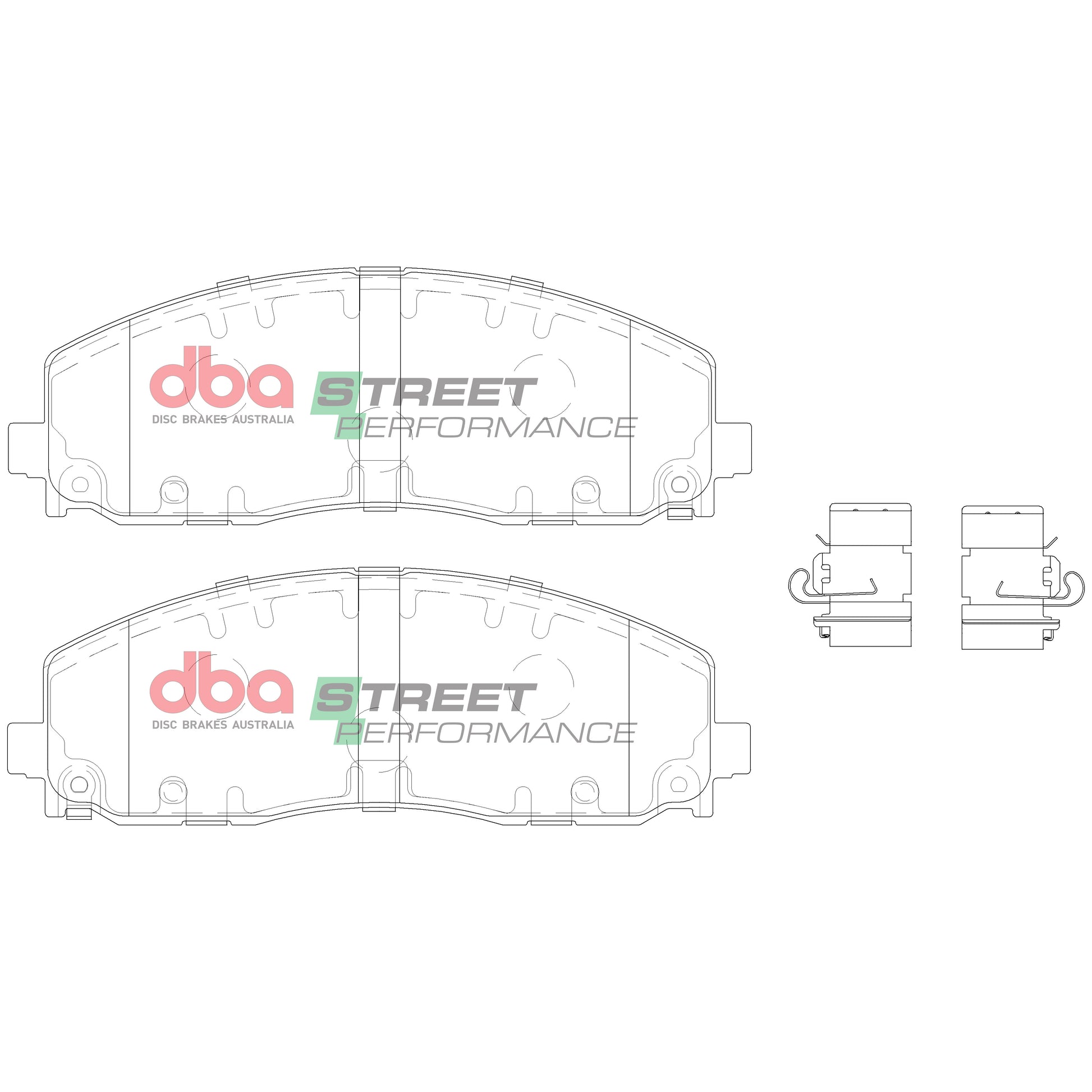 Brake Pads Street Performance | Front Axle - DB15038SP