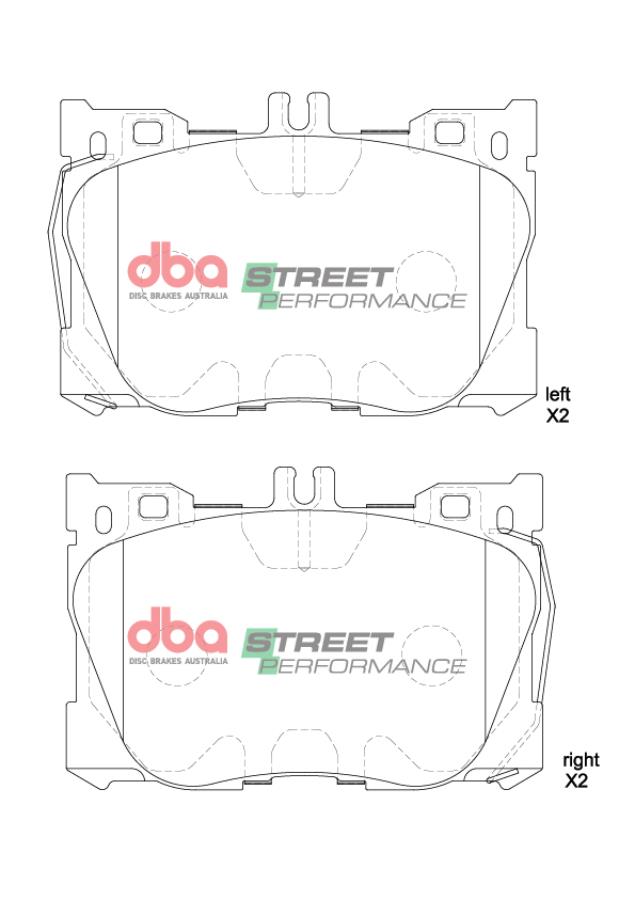Brake Pads Street Performance | Front Axle - DB15062SP