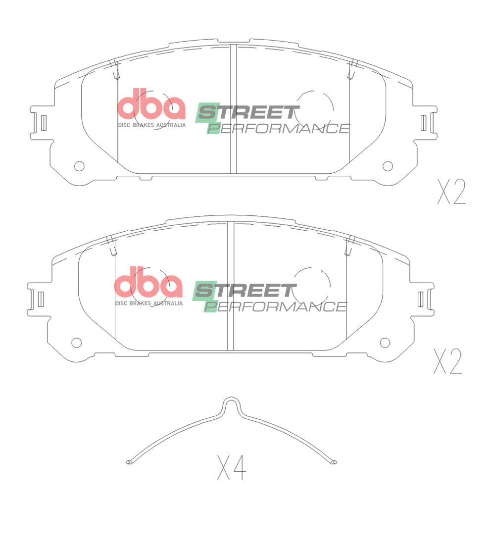 Brake Pads Street Performance | Front Axle - DB15067SP