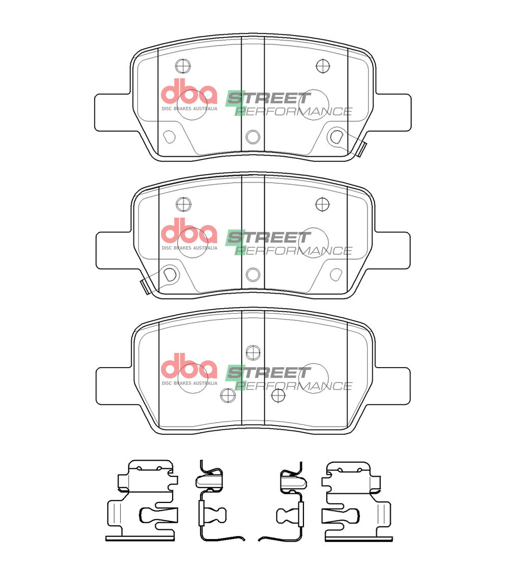 Brake Pads Street Performance | Rear Axle - DB15072SP