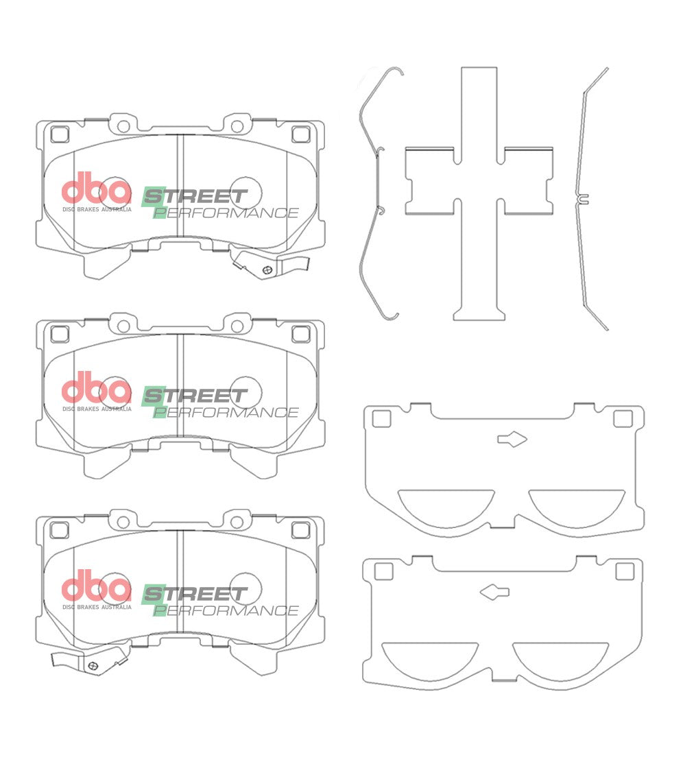 Brake Pads Street Performance | Front Axle - DB15077SP