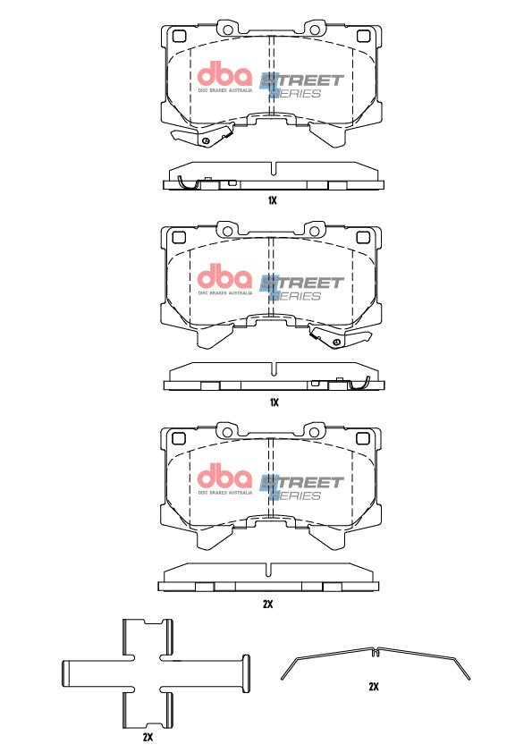 Brake Pads Street Series | Front Axle - DB15077SS