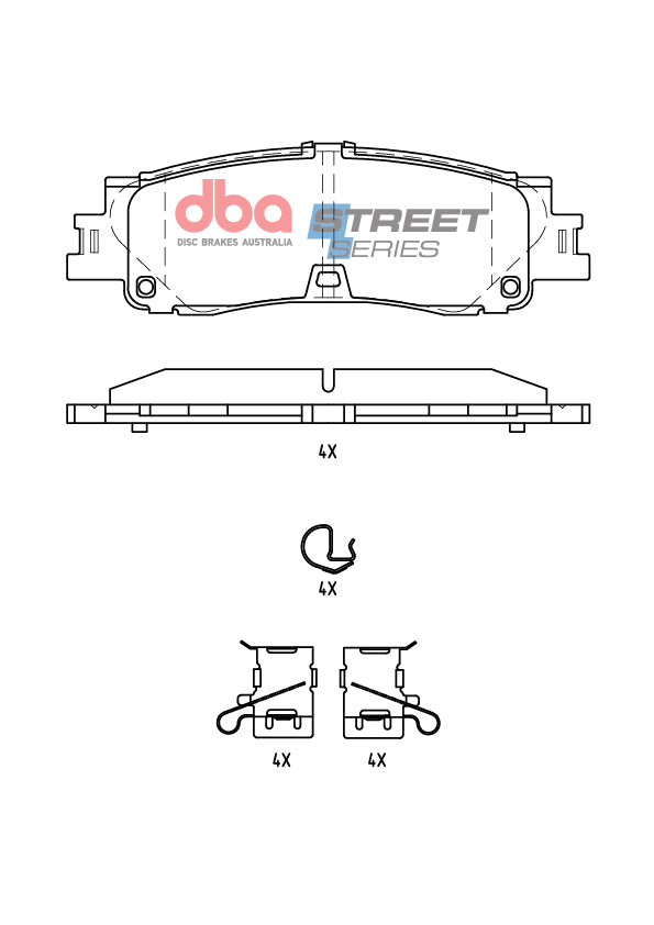 Brake Pads Street Series | Rear Axle - DB15078SS