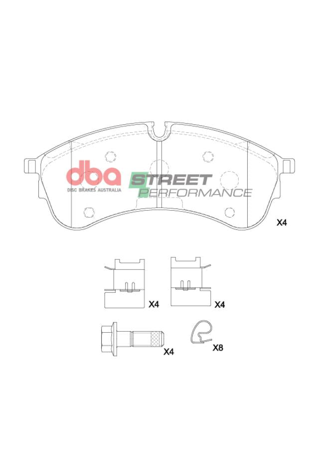 Brake Pads Street Performance | Front Axle - DB15080SP