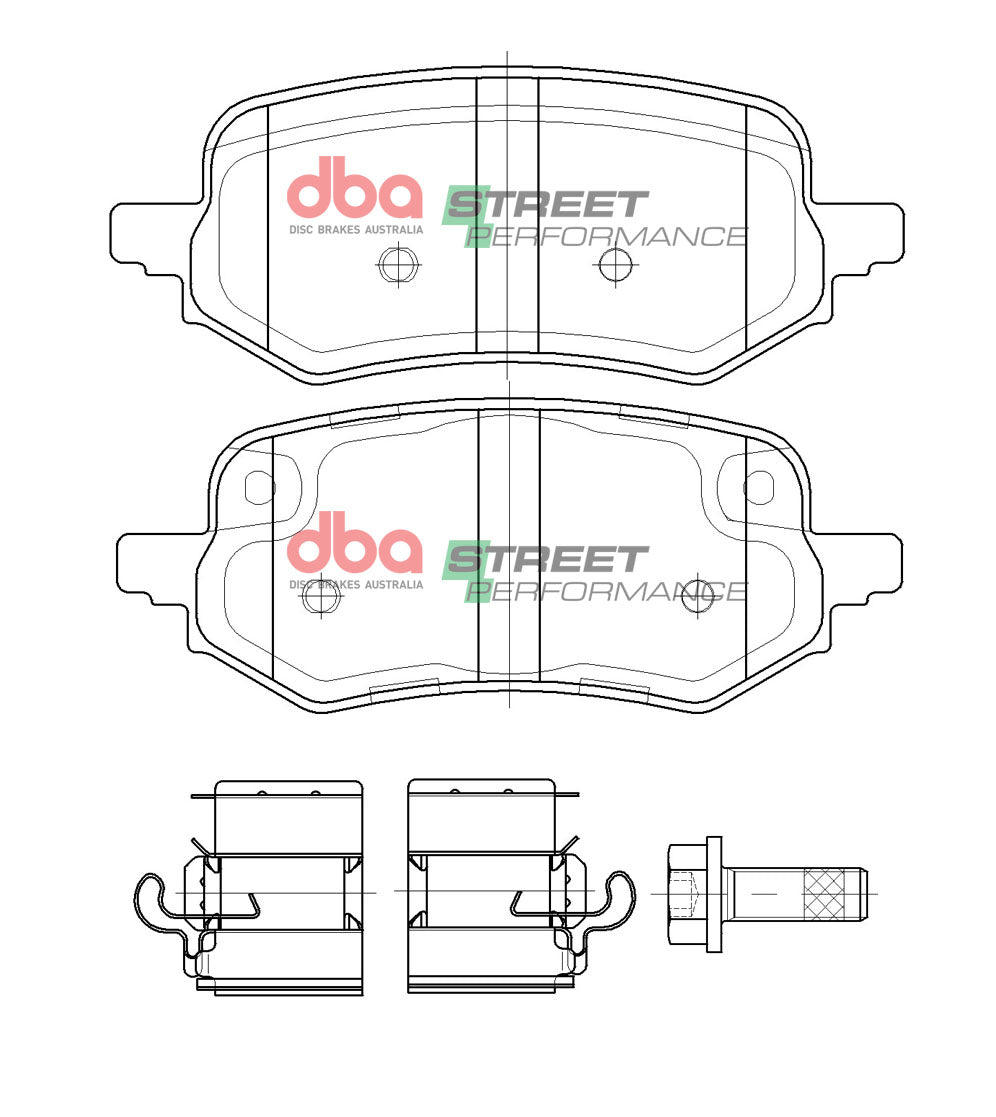 Brake Pads Street Performance | Rear Axle - DB15098SP