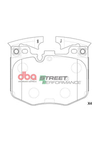 Brake Pads Street Performance | Front Axle - DB15107SP