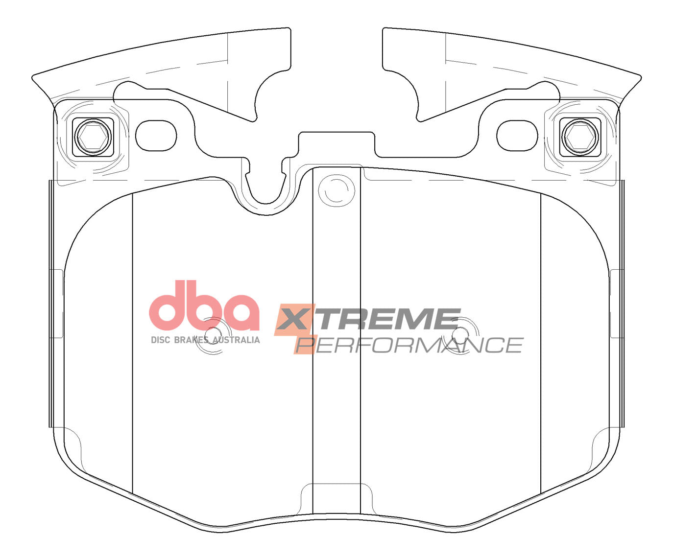 Brake Kit - 4000 Series T3 Slotted & Xtreme Performance Brake Pads (2x DBA43417S + DB15107XP) - DBA43417S-15107XP
