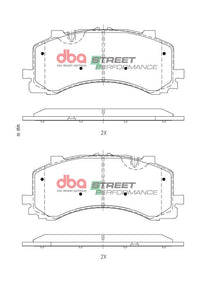 Brake Pads Street Performance | Front Axle - DB15124SP