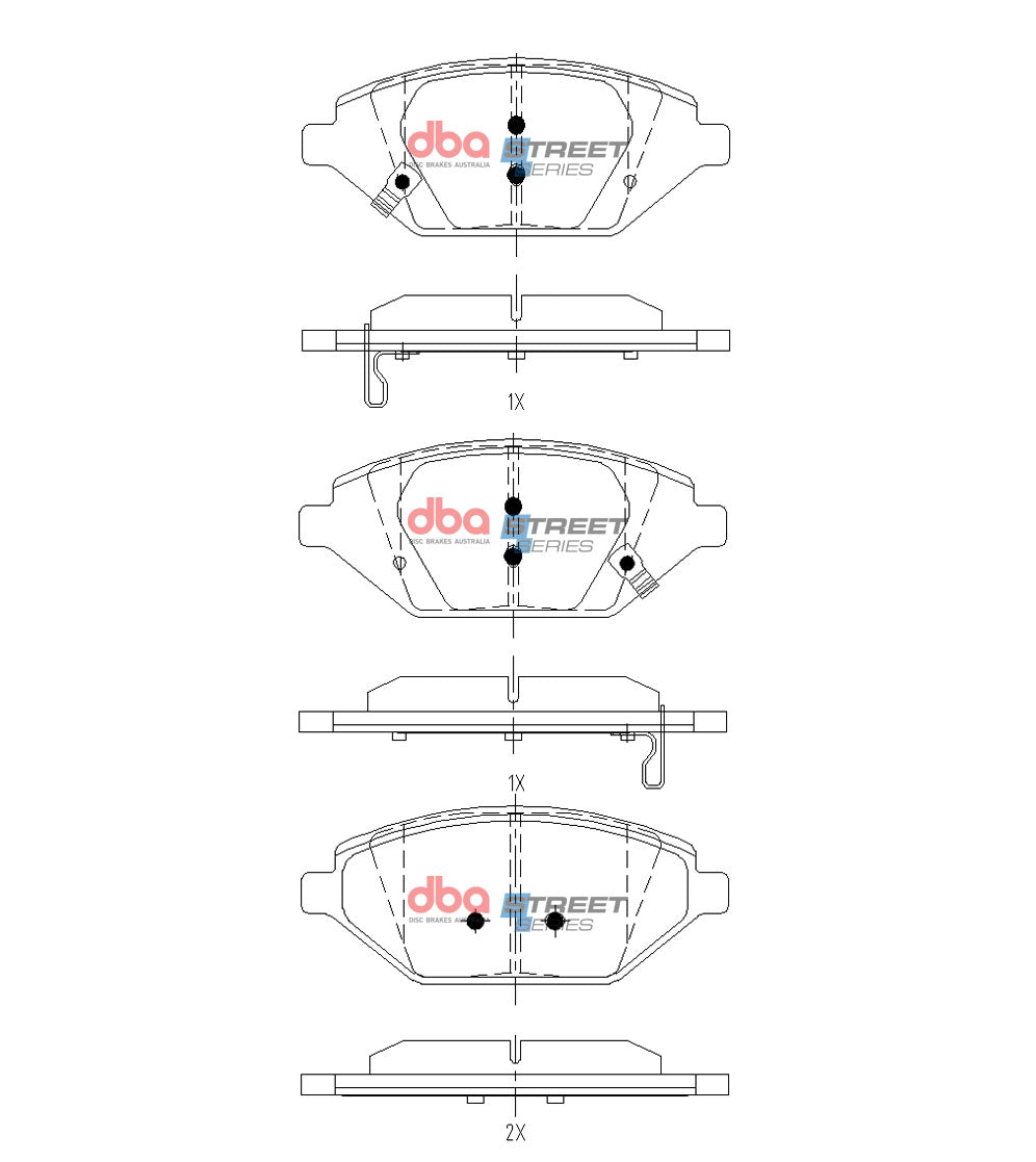 Brake Pads Street Series | Front Axle - DB15140SS