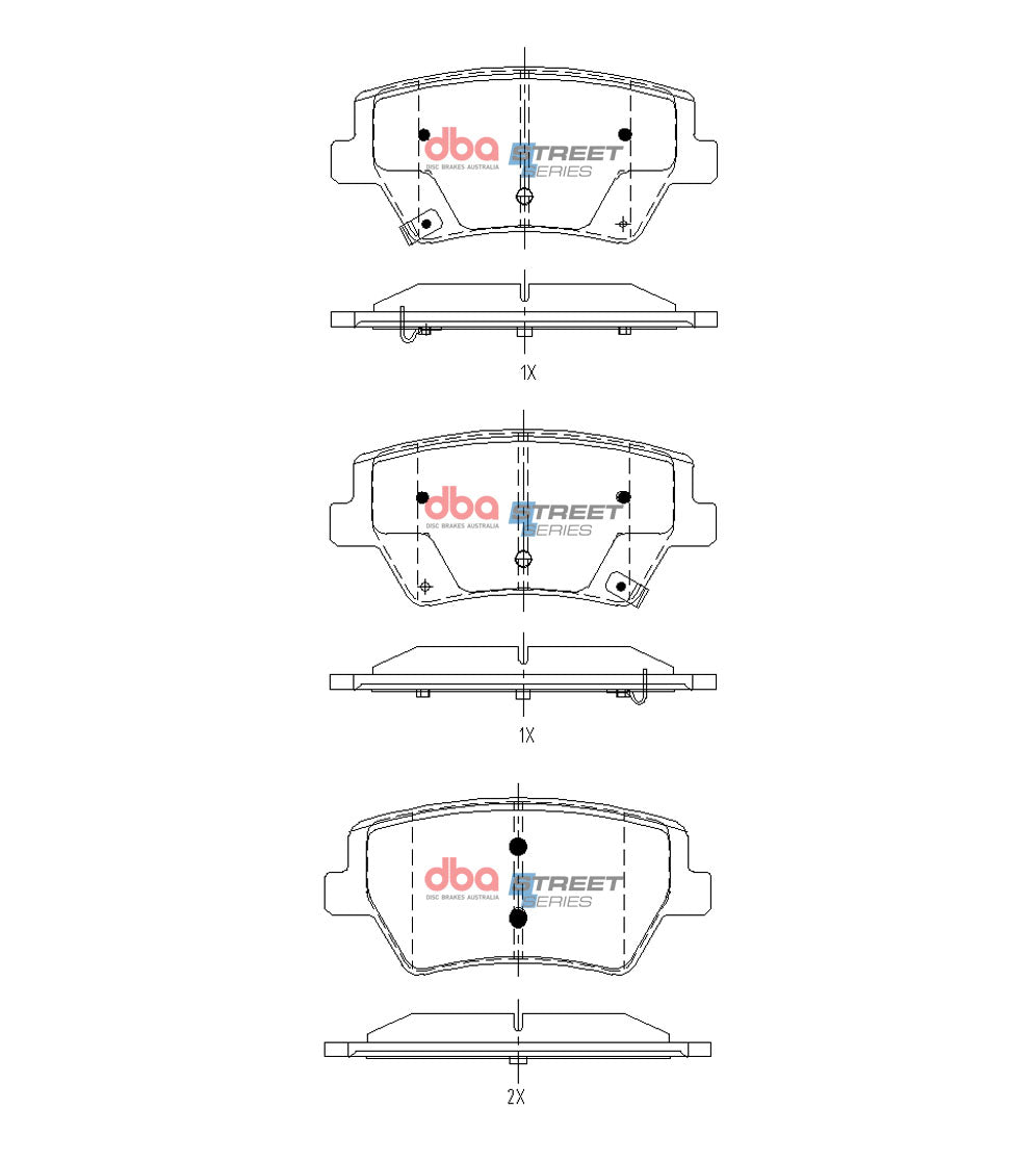 Brake Pads Street Series | Rear Axle - DB15142SS
