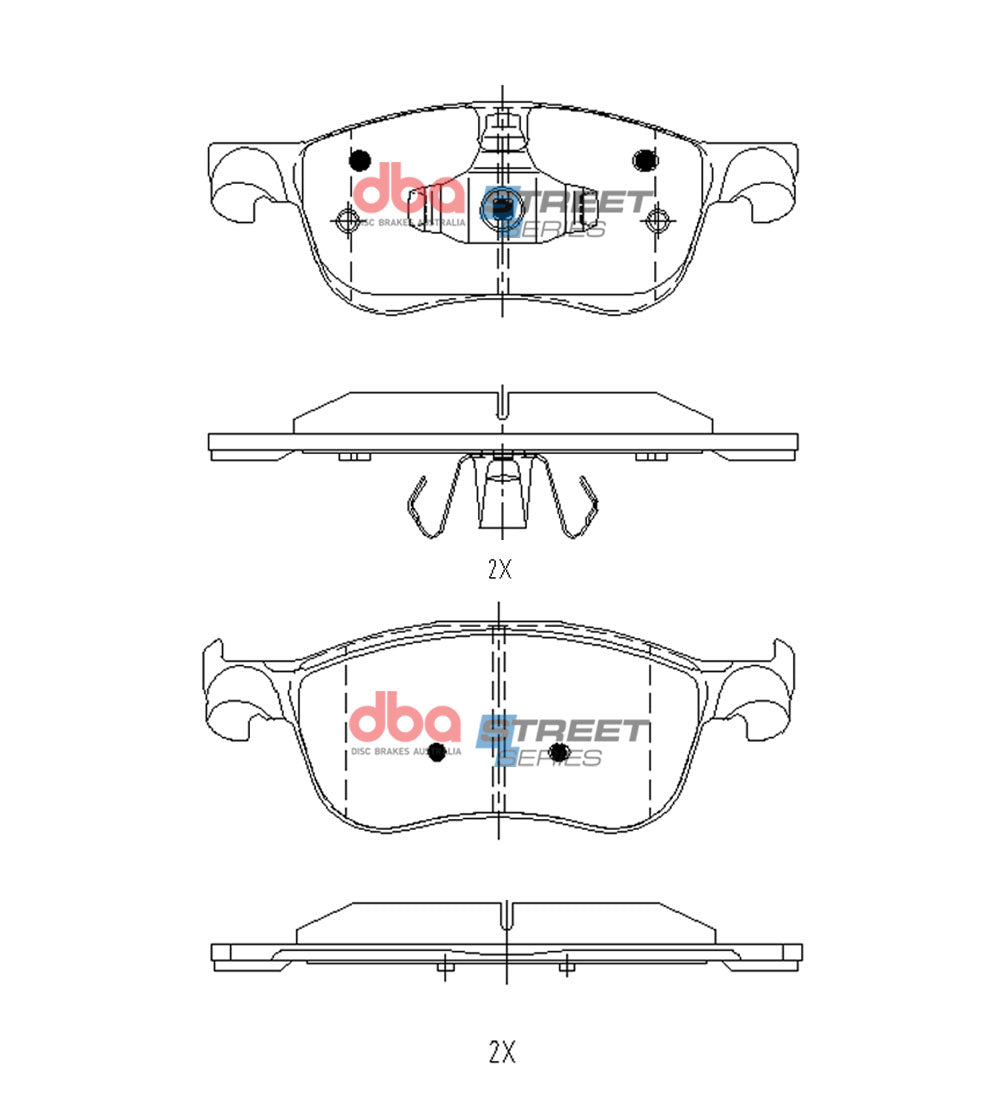 Brake Pads Street Series | Front Axle - DB15149SS