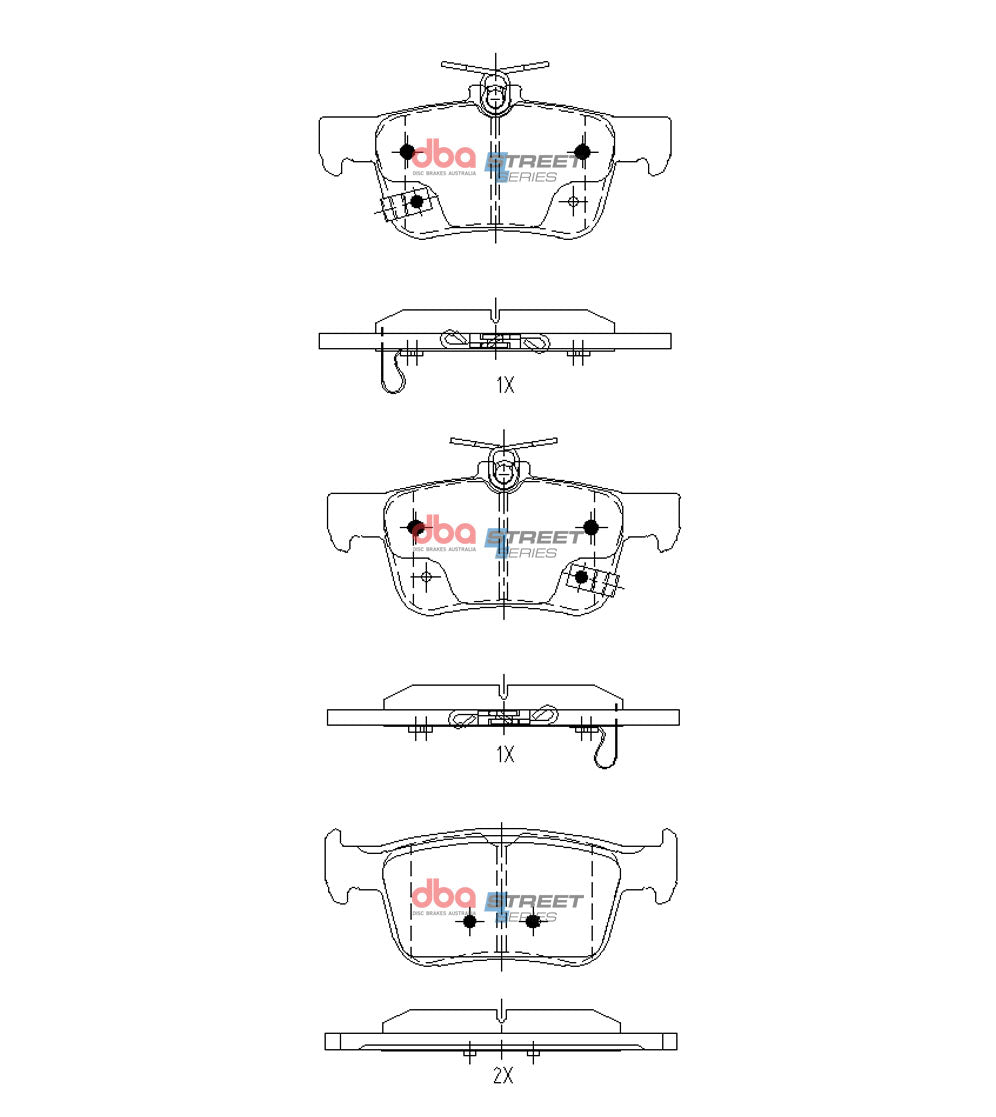 Brake Pads Street Series | Rear Axle - DB15152SS