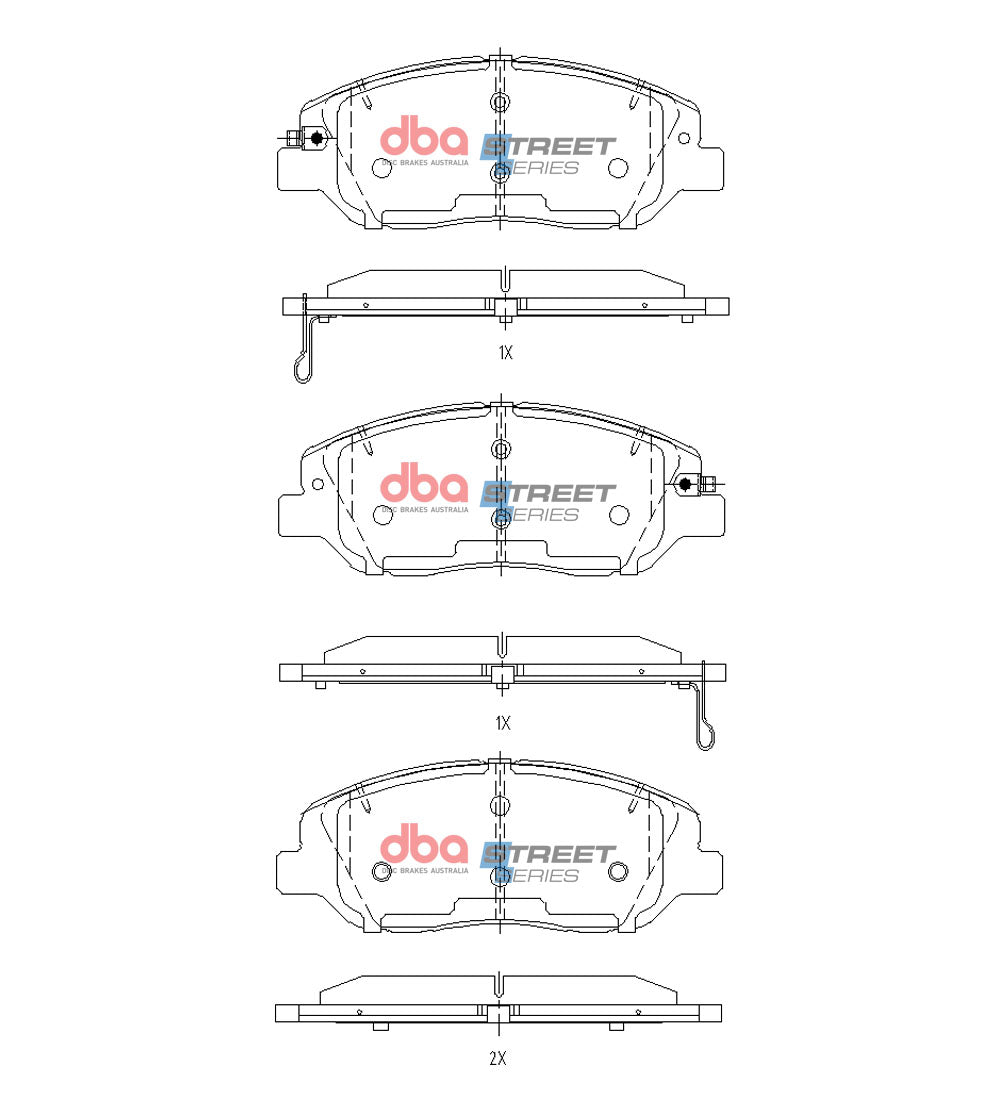 Brake Pads Street Series | Front Axle - DB15156SS