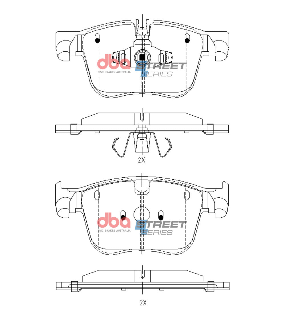 Brake Pads Street Series | Front Axle - DB15164SS